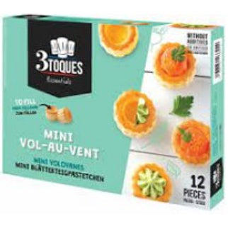 7267 3 Toques Mini Vol au vent 66g 16x3.40