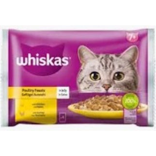 Whiskas Jaune Volaille Gelée 4x85g 13x4.50