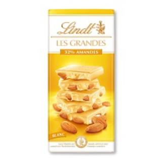 Lindt Grandes Blanc Amande 150g 15x5.70