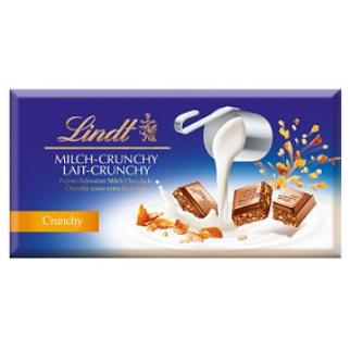 Lindt lait Crunchy 100g 19x3.85