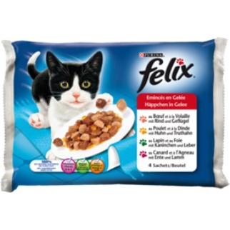 Felix Sac. Gelée Viande Rge (4x85g) 12x3.90