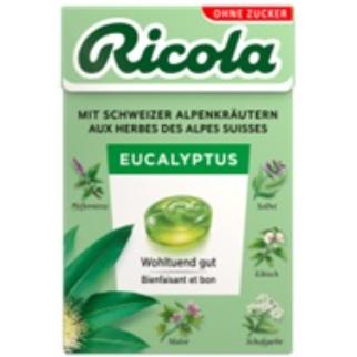 Ricola Eucalyptus box 50g 20x2.90