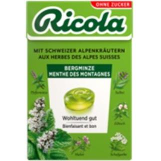 Ricola Menthe Mont.  box 50g 20x2.90