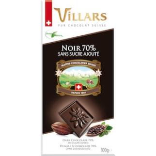 390040 Villars Noir Stévia 100G 16X4.90