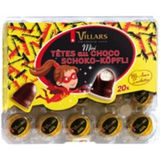 390073 Villars Mini Tête Choco 200G 12X7.80