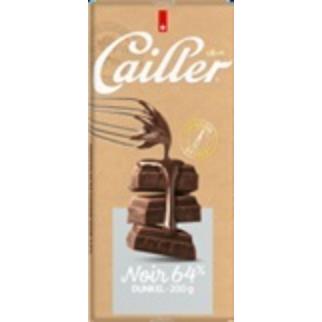 Cailler Des. 200g Noir 64% 18X4.70