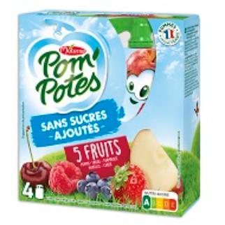 Pom'Potes Fruits Rge SSA (4x90g) 12x3.90
