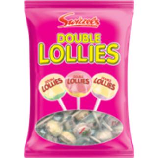Swizzels Double Lollies Sachet 90g 18x2.40