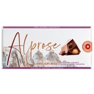 5472 Alprose Milk Nuts Raisin 100g 18x2.80