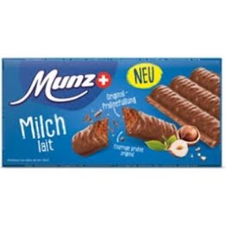 Munz Tablette Lait 100g 10x4.40