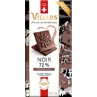 390601 Villars Her. Noir 72% 100g 16X3.95