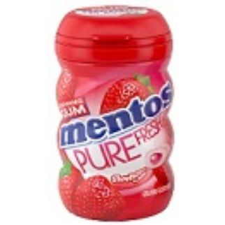 Mentos Gum PURE Strawberry 90g 6x4.90
